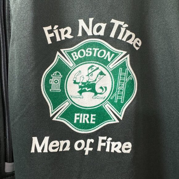 Boston Irish Fire Fir Na Tine Paragon Performance Quarter Zip Pullover size 2XL - Picture 2 of 9